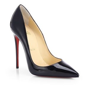Christian Louboutin So Kate Patton black heels